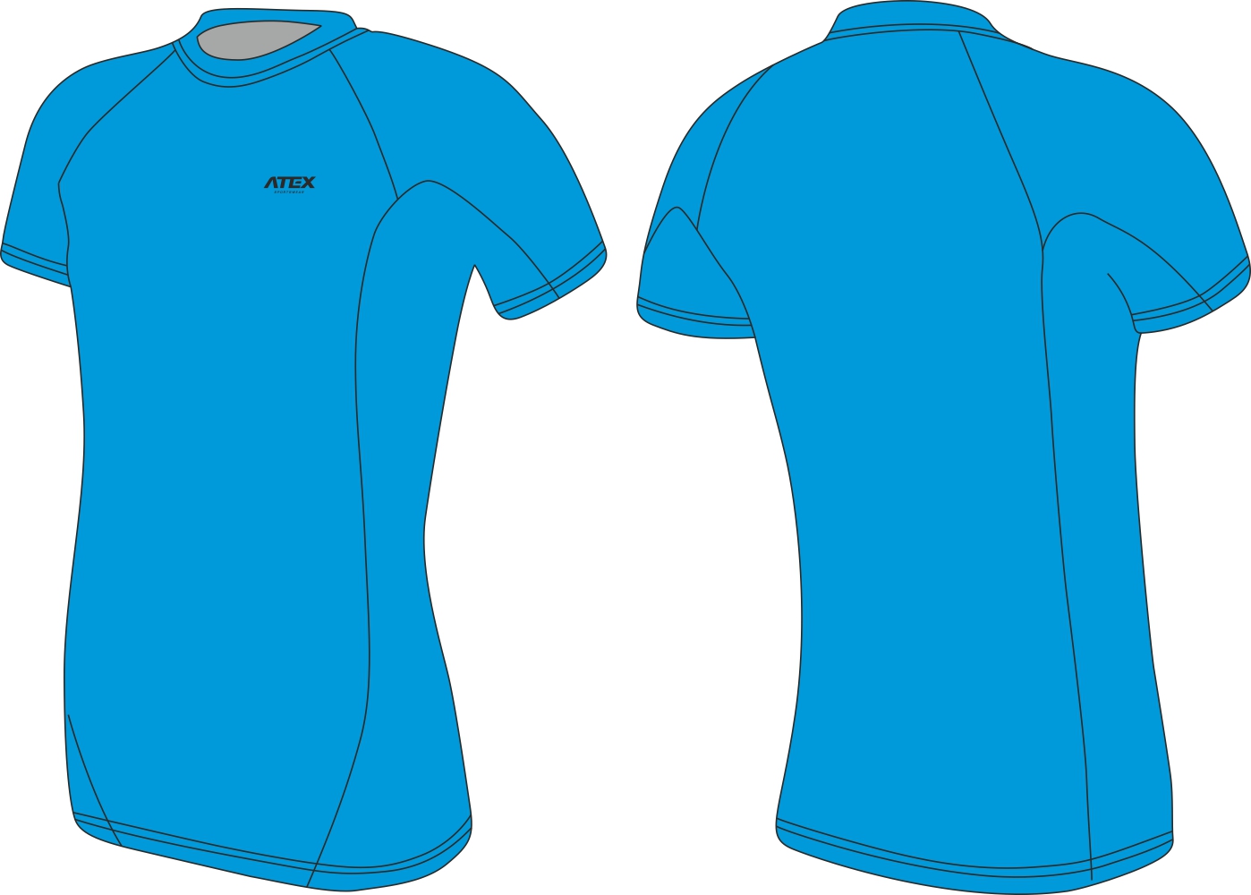 Women’s athleticrunning closefitting jersey with short sleeves