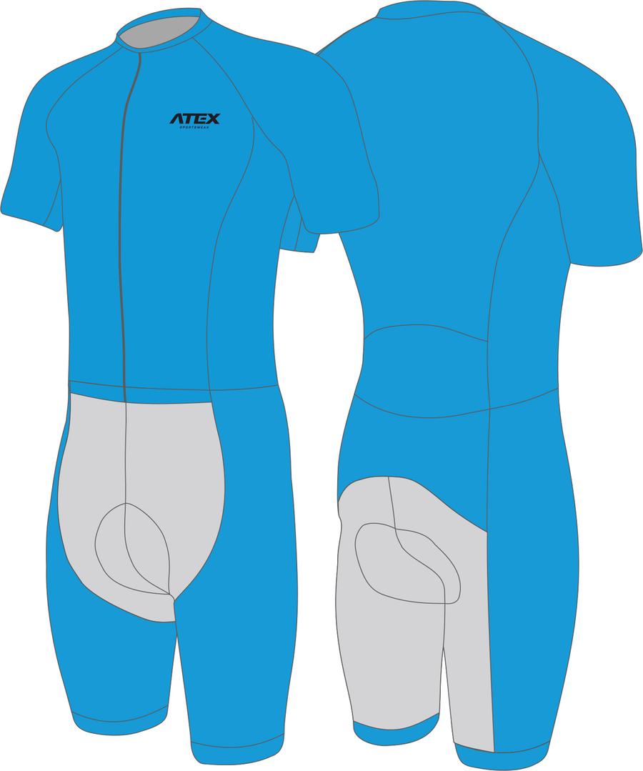 Short-sleeved road cycling skinsuit