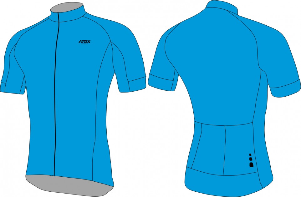 Cycling jersey PROFI with short sleeves, voluminous figures