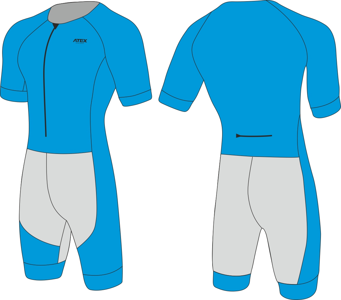 Triathlon suit PLUS with short sleeves