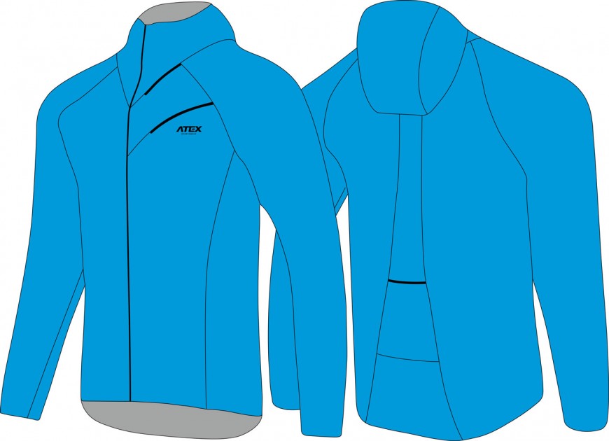 Athletic jacket with hood