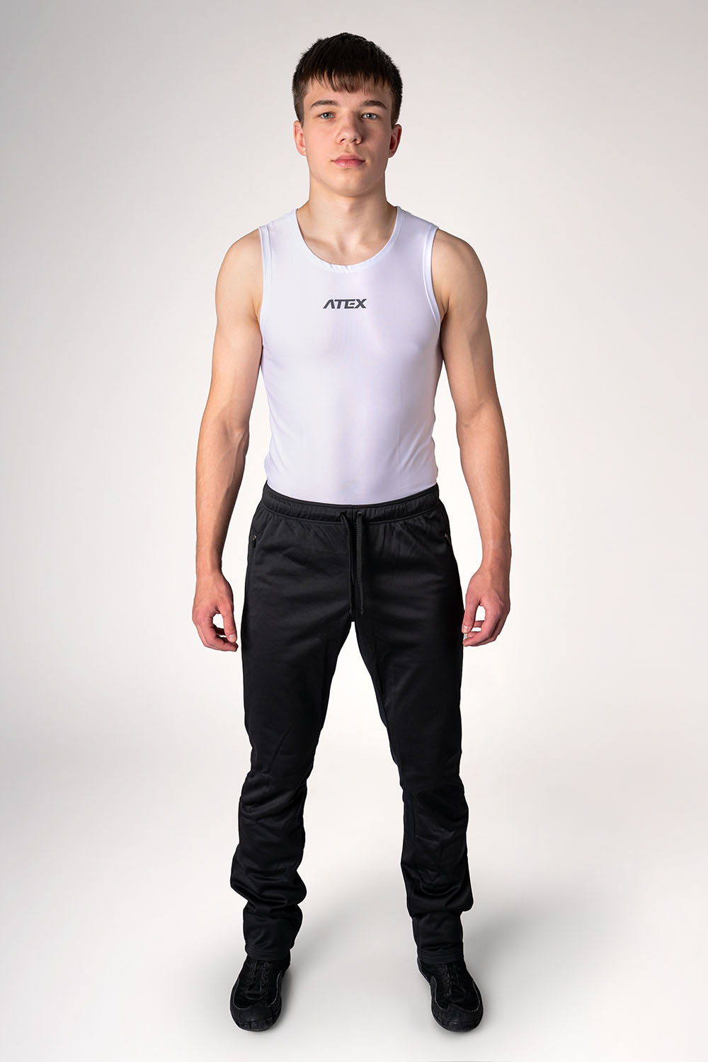 Solid colour sports trousers