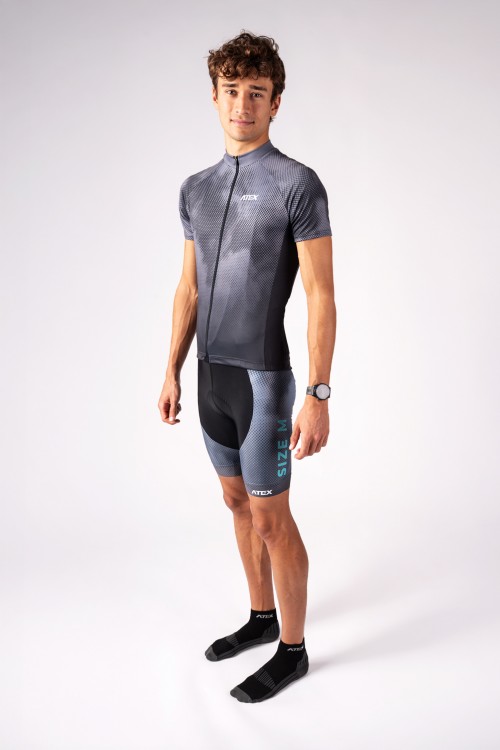Cycling jersey SPORT with short sleeves, wide shoulders